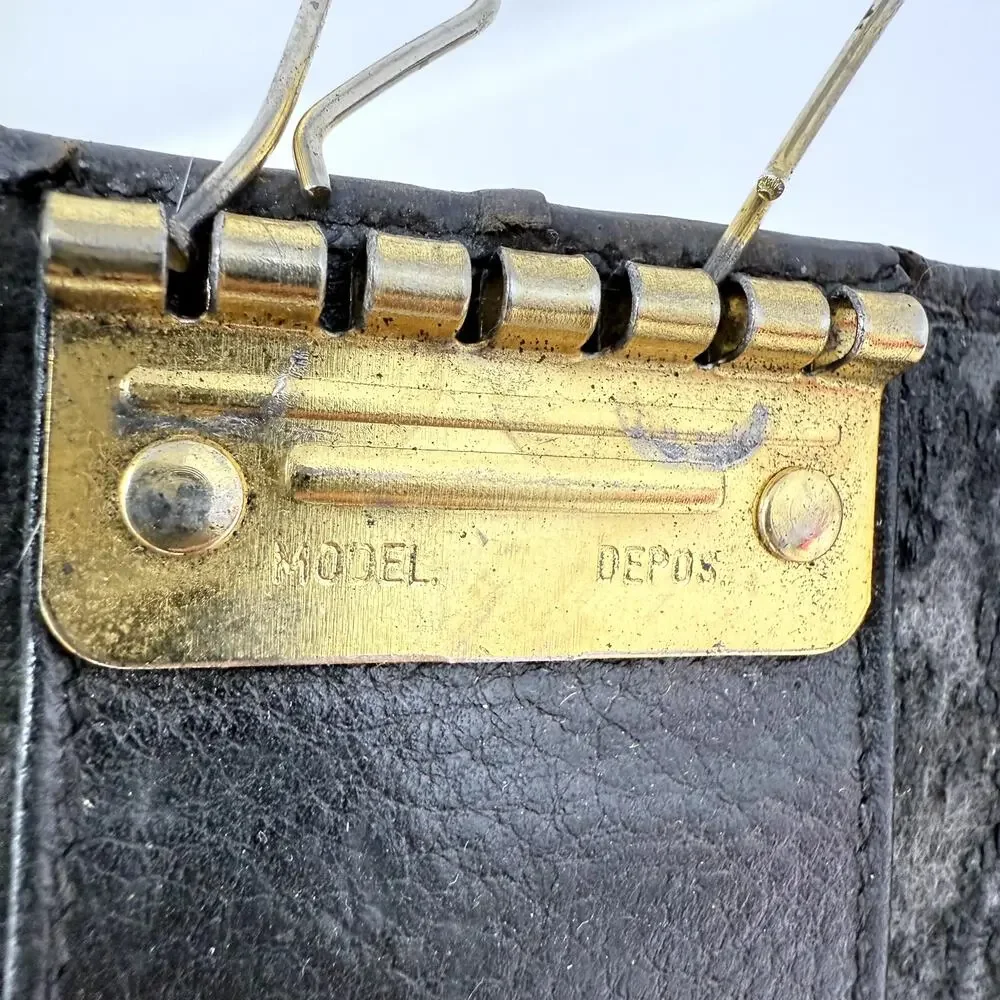 Bally Italy Black Leather Key Holder Wallet Vintage Fiocchi Hardware